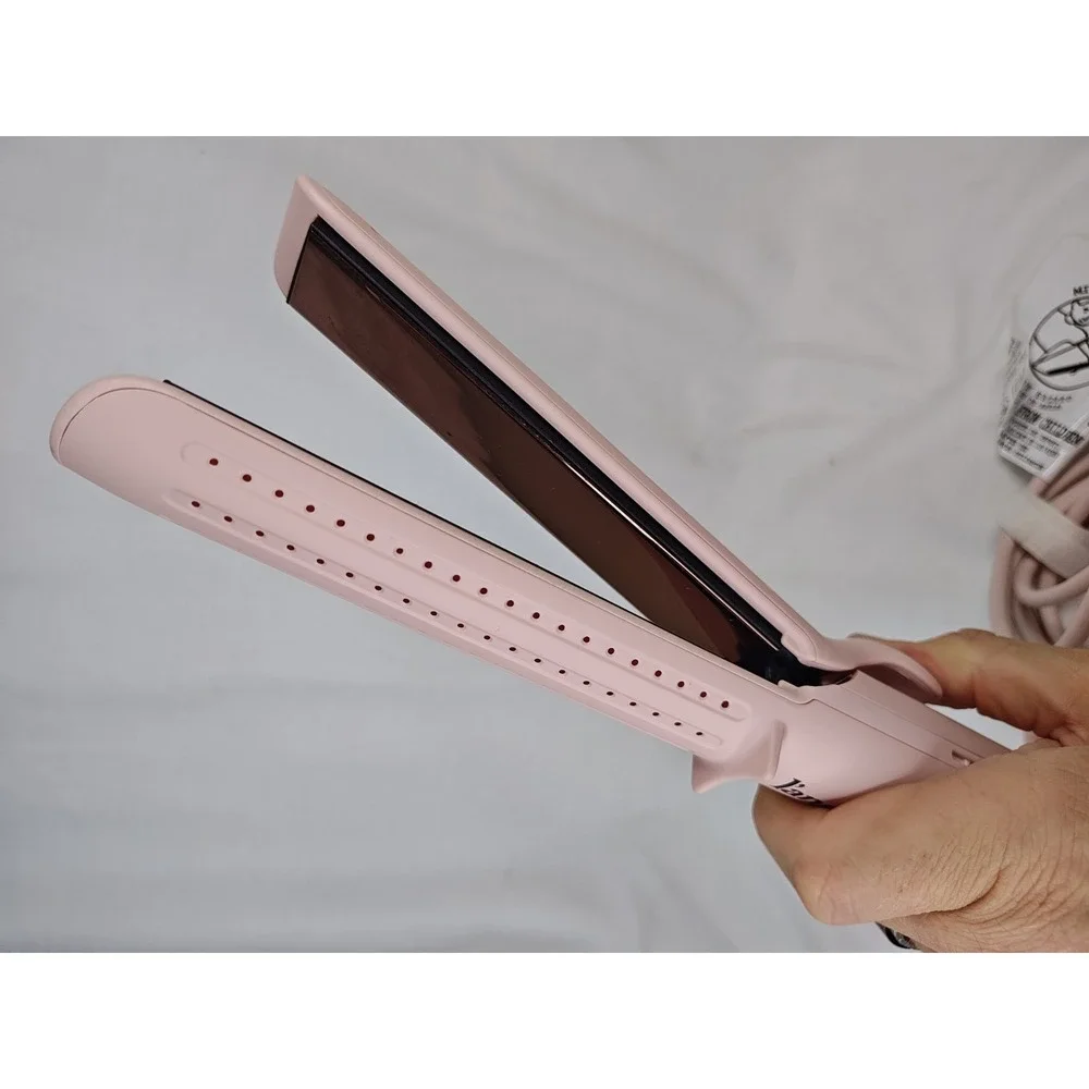 Lange Le Duo 360 Airflow Styler Flat Iron Hair Straightener Curler Blush Pink